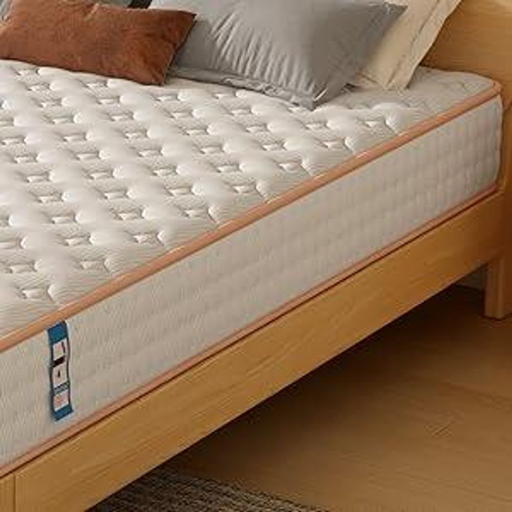 DEWINNER Matelas 140x190 Mousse 18 cm et Mousse A Mémoire Matelas,Parfait Soutien Haute Resilience Ultra Respirante, Réversible à Deux Faces