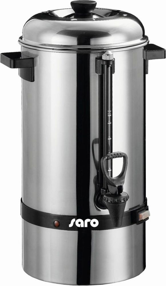 SARO Kaffeemaschine mit Rundfilter Modell SAROMICA 6005 Kaffeemaschine, Edelstahl, Zapfhahn, Peilglas, Kaffee, Büro, Hotel, Café, Altenheim