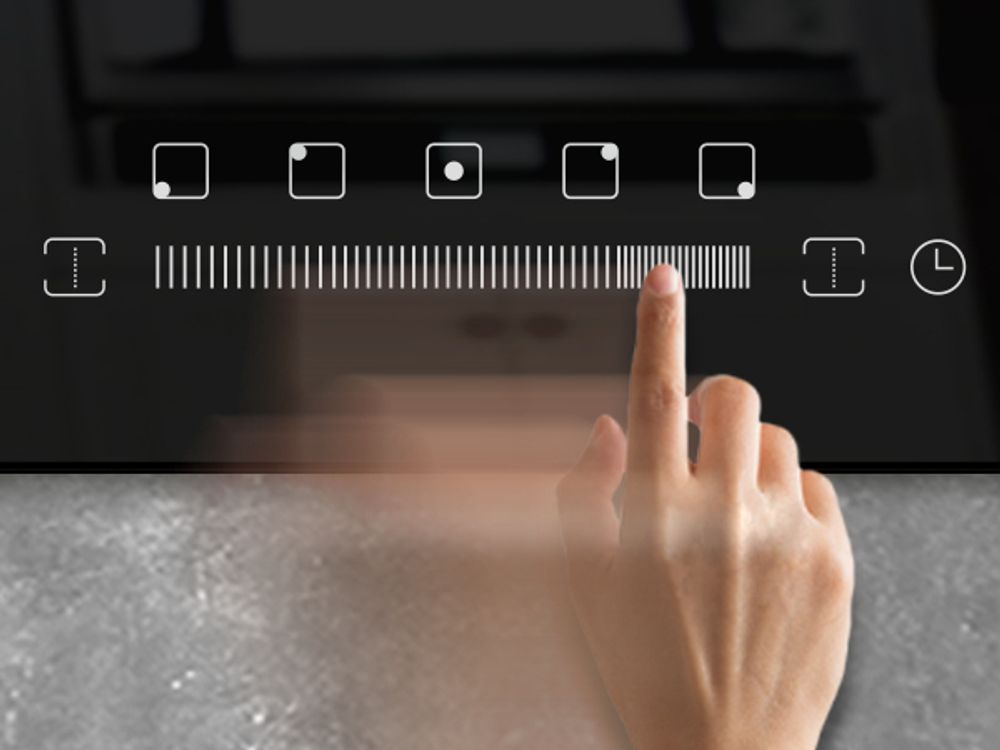 TouchSelect-Steuerung des autarken Induktionskochfeldes IH89005FZ