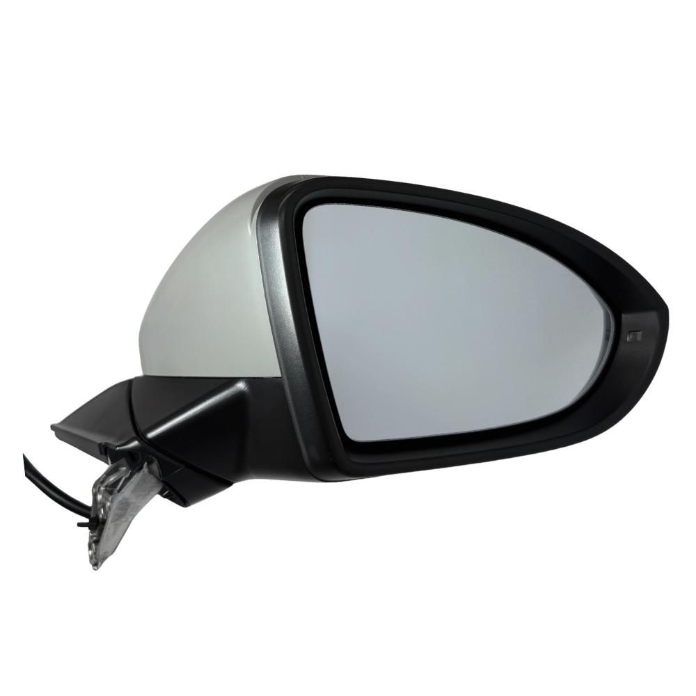 BILMAX Außenspiegel für Volkswagen Golf 7 2013-2020 Beheizbar, Elektrisch Verstellbar, Blinker, Grundiert, 6-PIN, Rechts (Beifahrerseite)
