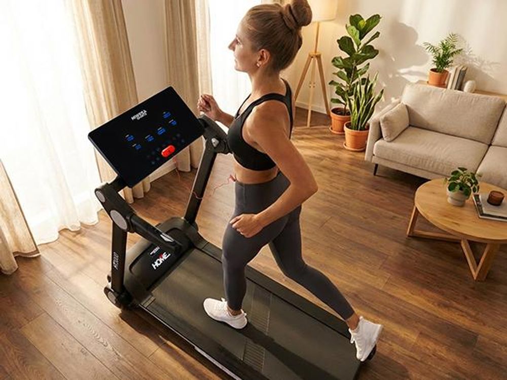 Miweba Sports Laufband Home Track HT3000 | Klappbar - breite Lauffläche - Touch Display - 12 Programme - App & Bluetooth - 15% Steigung - bis 16 km/h