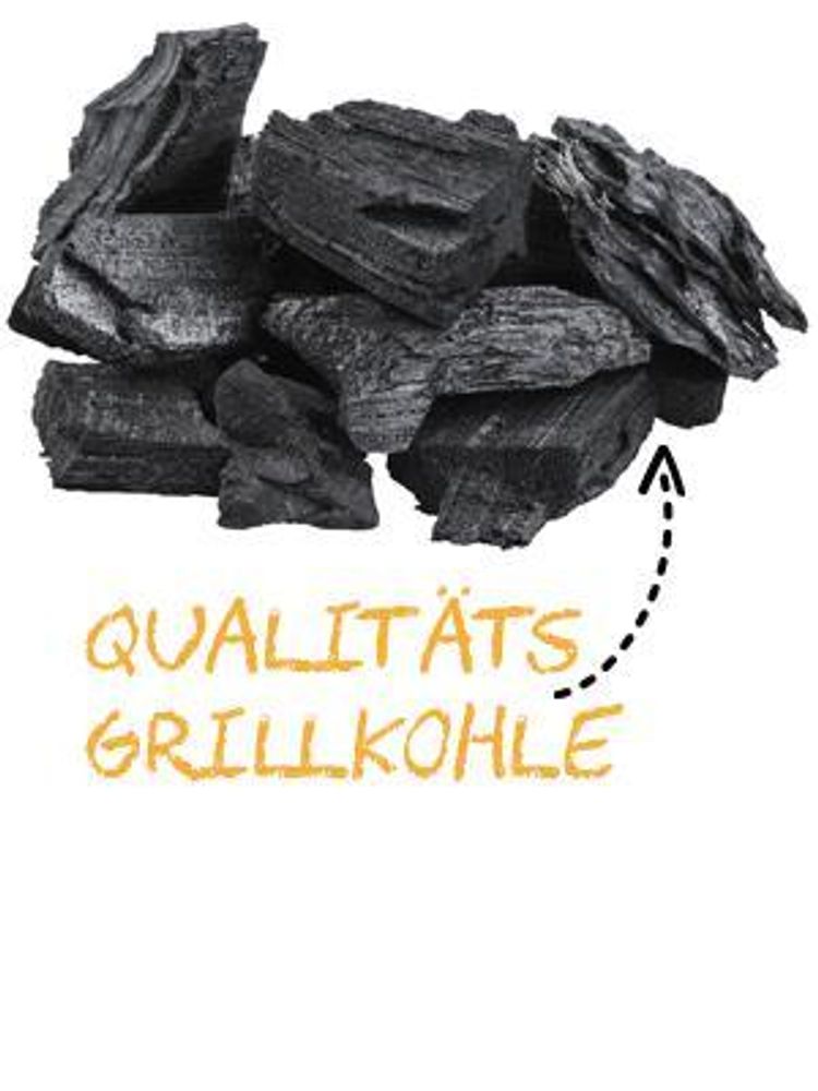 Flammingo® Grillkohle 30kg – Hartholz-Holzkohle – 100% Naturkohle – extra große Körnung – langanhaltende Glut – BBQ Grill Smoker