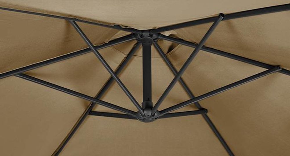 SONGMICS Sonnenschirm Ø 300 cm Sonnenschutz UPF 50+