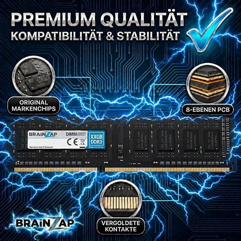 Original Markenchips & JEDEC-Qualität