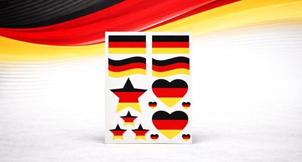 Basecap Fan Fußball mit GRATIS Tattoos Accessoire Deutschland