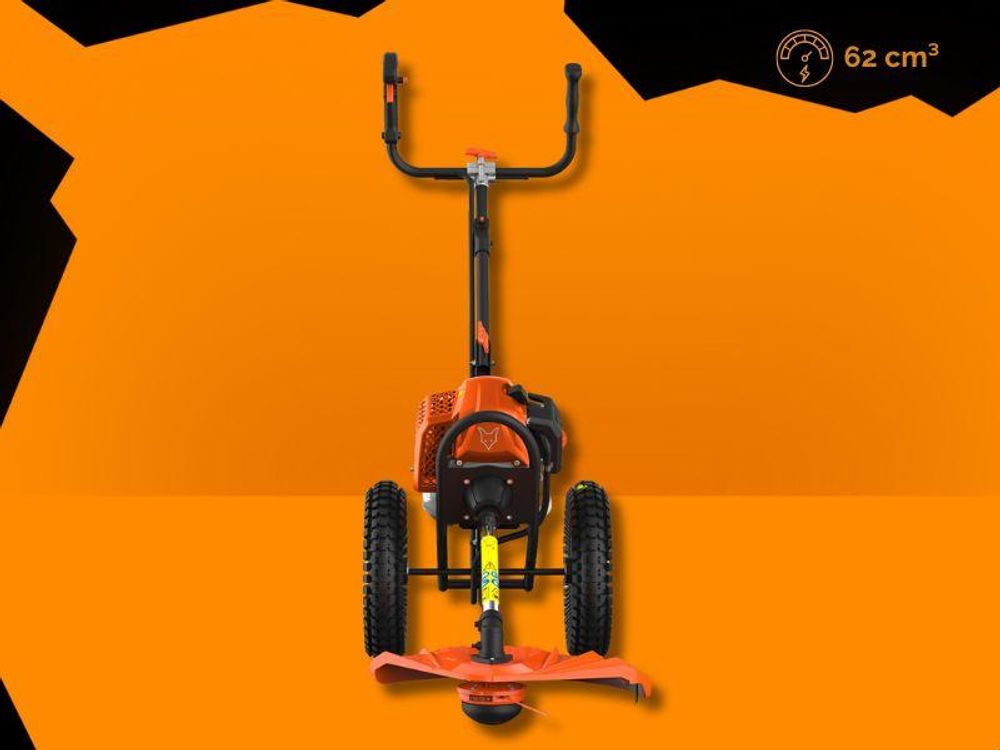 FUXTEC Benzin Motorsense FX-FSR162 - 62ccm | 13,6kg | 320 mm | Rasentrimmer 3,5PS | 2-Takt Freischneider | 2,6kW | 850ml