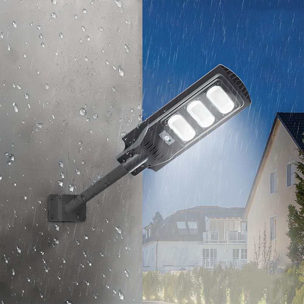 Solar Straßenlampe 240W mit Motion Sensor 6000K Weiß LED Solarleuchte Straßenlaterne Fernbedienung Sicherheitslicht für Außen Garten Dämmerung Retoo