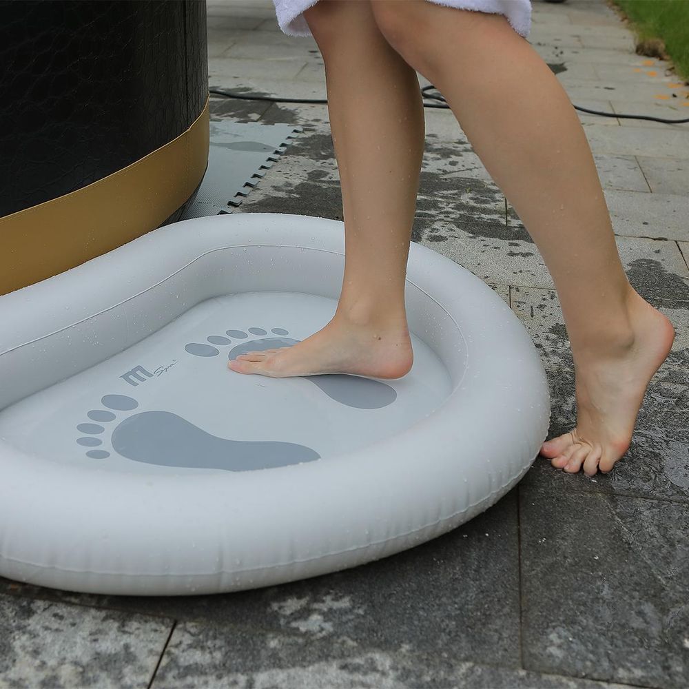 MSpa Fußwanne | Whirlpool Zubehör - Aufblasbares Fußbad - Pool Hygiene - Fuß Becken - Wanne - tragbar - Wellness - Spa - 73 x 93 cm
