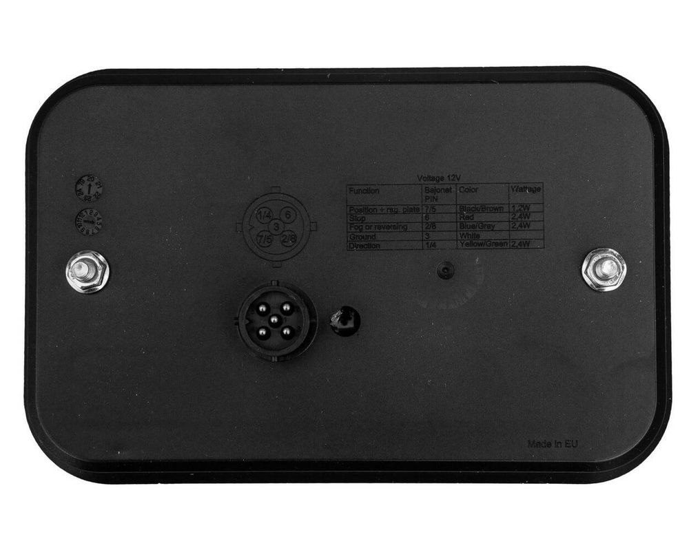 Set: Linke + rechte LED-Rückleuchte mit 6 Funktionen Fristom FT-270 12V
