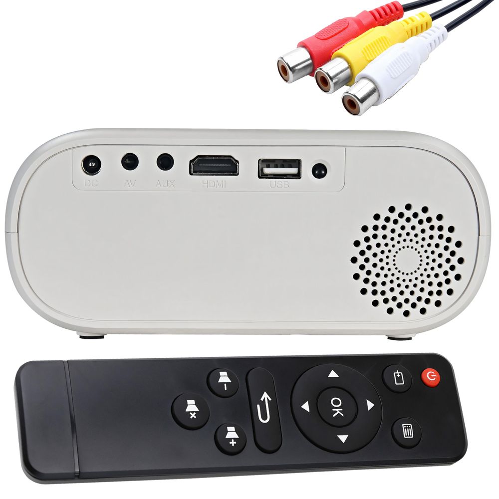Mini Beamer | Projektor Tragbarer | Full HD, 1080P, WiFi kompatibel mit Android, Laptop, PC, Smartphone | Smart 3000 Lumen, 800:1 | Retoo