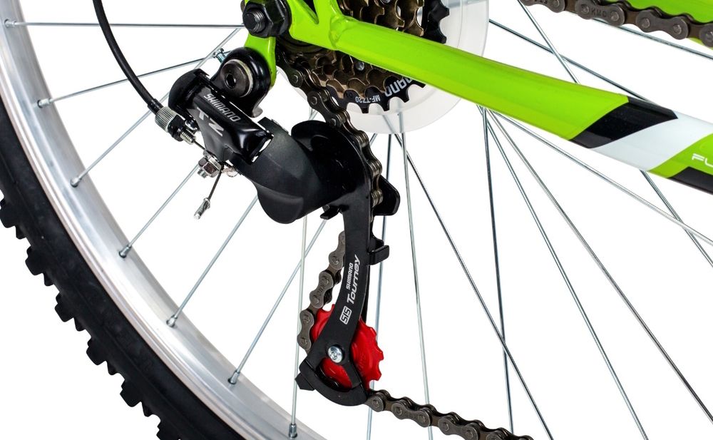 Bergsteiger Buffalo 26 Zoll Mountainbike, geeignet ab 155 cm, Scheibenbremse, 18 Gang-Schaltung,  Licht, Schutzblech, Vollfederung