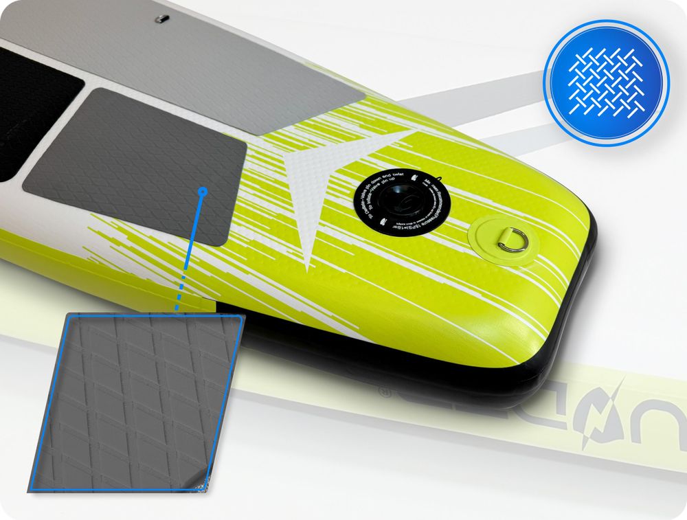 THUNDER® Stand Up Paddle Board | VELA | 320x75x15cm | Lime | Jusqu'à 150kg | Kit complet | Gonflable | Paddleboard | Accessoires SUP | Siège pour kayak |