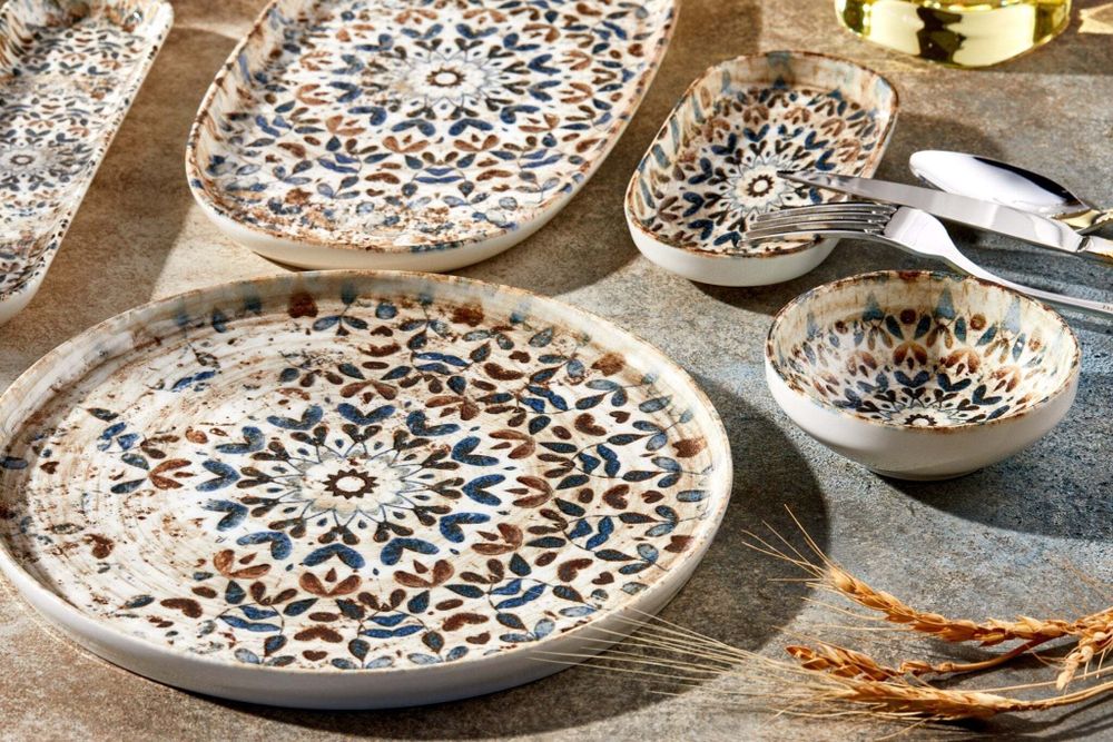 Rinart Pizza Teller - Aztec - Porzellan - 32 cm