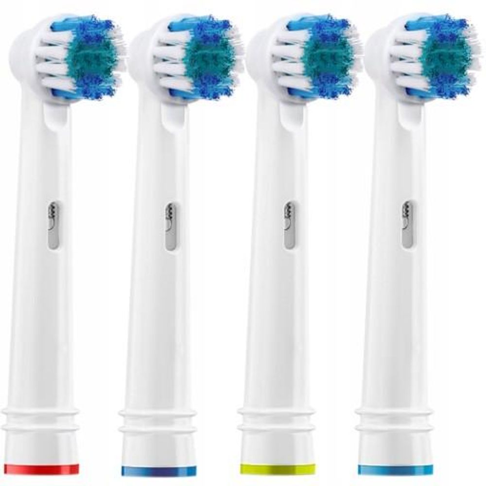 Oral-B Pro 1 Easy Clean Elektrische Zahnbürste + 4 Ersatzbürstenköpfe + weißes Etui