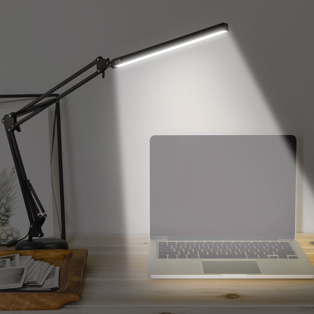 LED Schreibtischlampe Tischlampe Leselampe Arbeitsleuchte Bürolampe Schwenkbare Nachttischlampe Schreibtisch Lampe für Leser Kinder Büro 5W Retoo