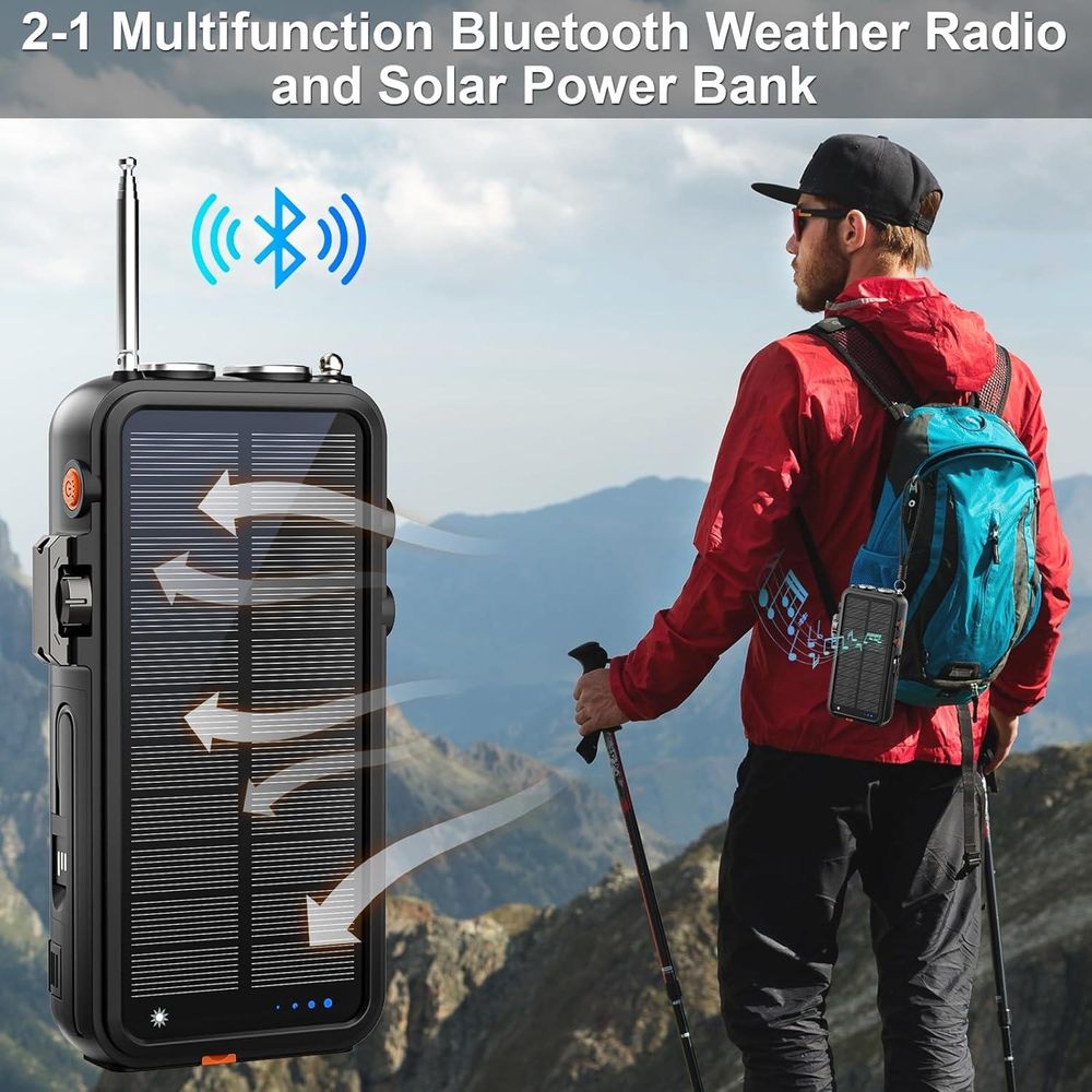 Mobilfunk Militär Powerbank Solar Feegar 16000mah Bluetooth Induktion QC 20W