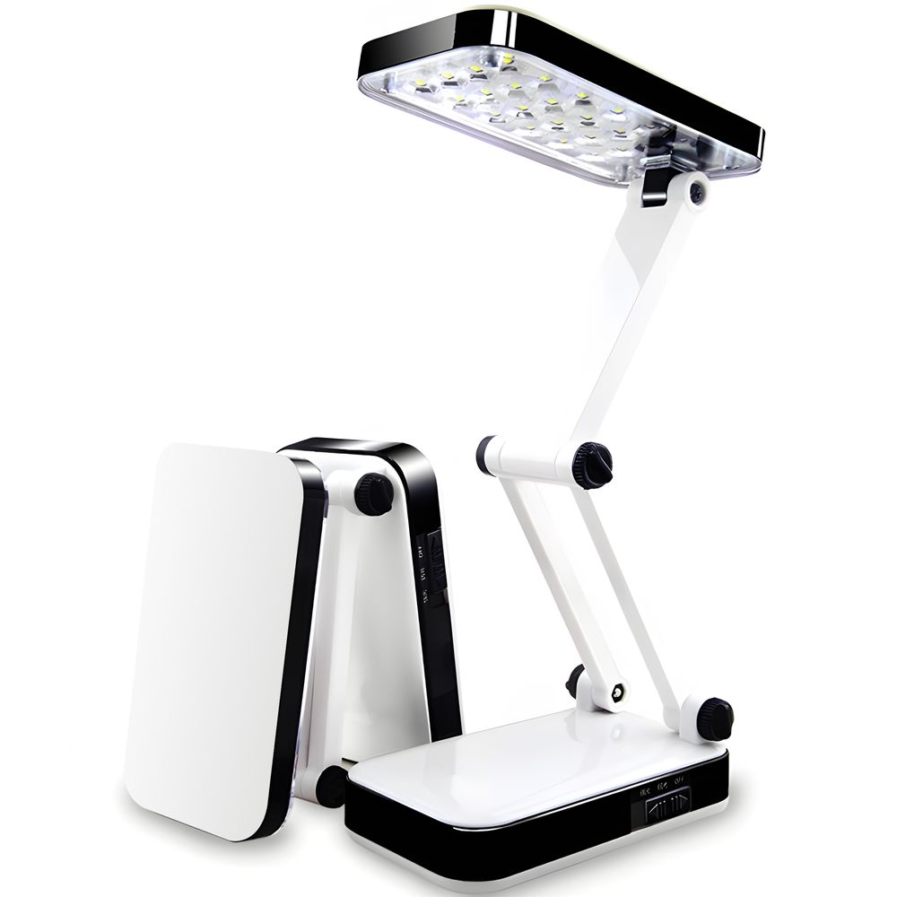 Schreibtischlampe LED Designer SMD Faltbare Tischlampe Schreibtischleuchte 5W Einstellbarer Lichtintensität Dimmbare Lampe Bürolampe Weiß Retoo