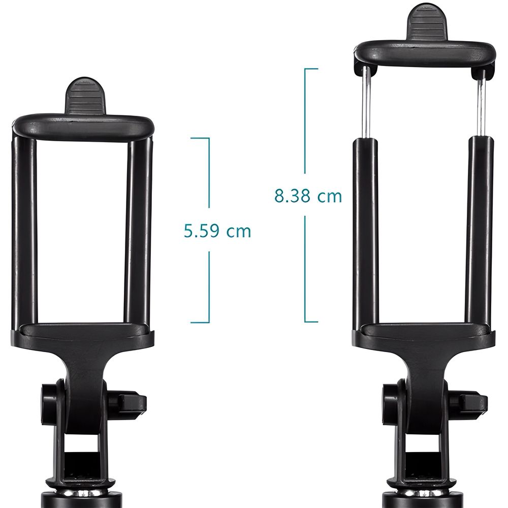 Teleskop Smartphone Stativ 100cm Dreibeinstativ Fernbedienung Bluetooth Fernsteuerbar IOS Android Selfies Dreibein Tripod Lightweight Futteral Retoo