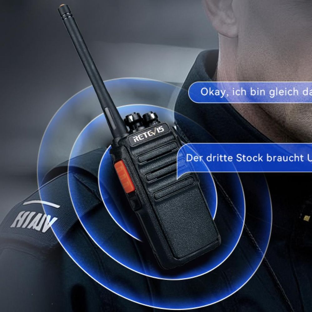 Retevis RT24 Plus Vysielačky, bezlicenčné vysielačky PMR s náhlavnou súpravou a dobíjacou batériou, pre školy, supermarkety(10 ks)