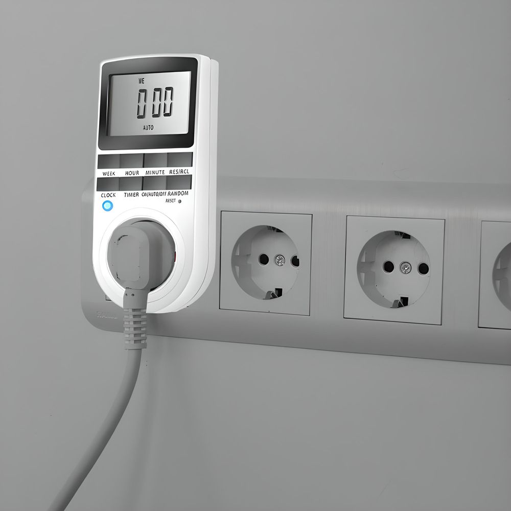 Zeitschaltuhr Digitale Steckdose 10 Programmierbar 230V Schalter Timer mit LCD Display Wochentimer 12-24h 7 Tage Woche für Beleuchtung Retoo
