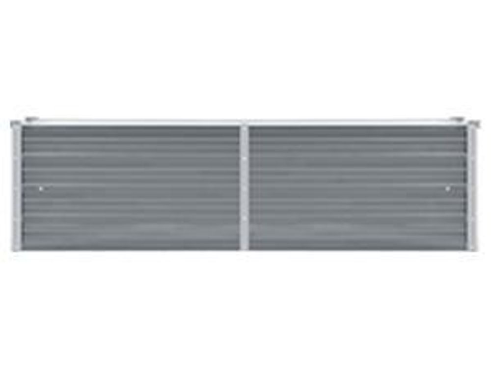 vidaXL Garten-Hochbeet Verzinkter Stahl 160x40x45 cm Grau