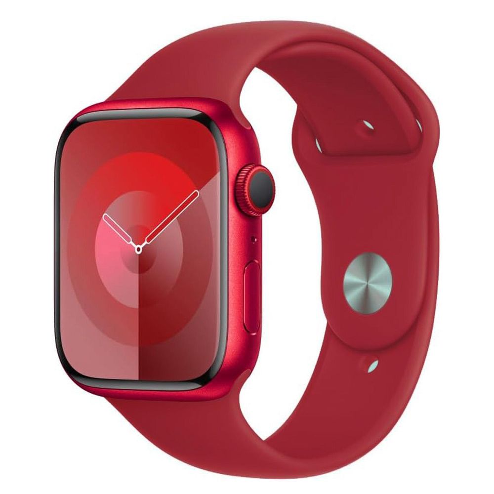 Apple Watch Sport Armband 42mm / 44mm / 45mm / 49mm Dunkel Rot Band Sport Loop Ultra SE 1 2 3 4 5 6 7 8 9 10 11 Silikon Größe: S/M