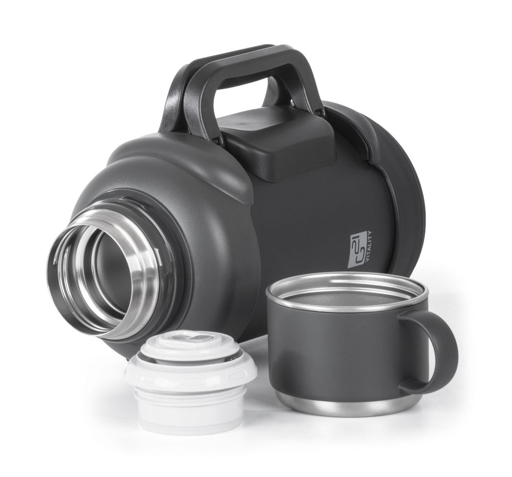 Termos G21 ze stali nierdzewnej 2500 ml, czarno-szary