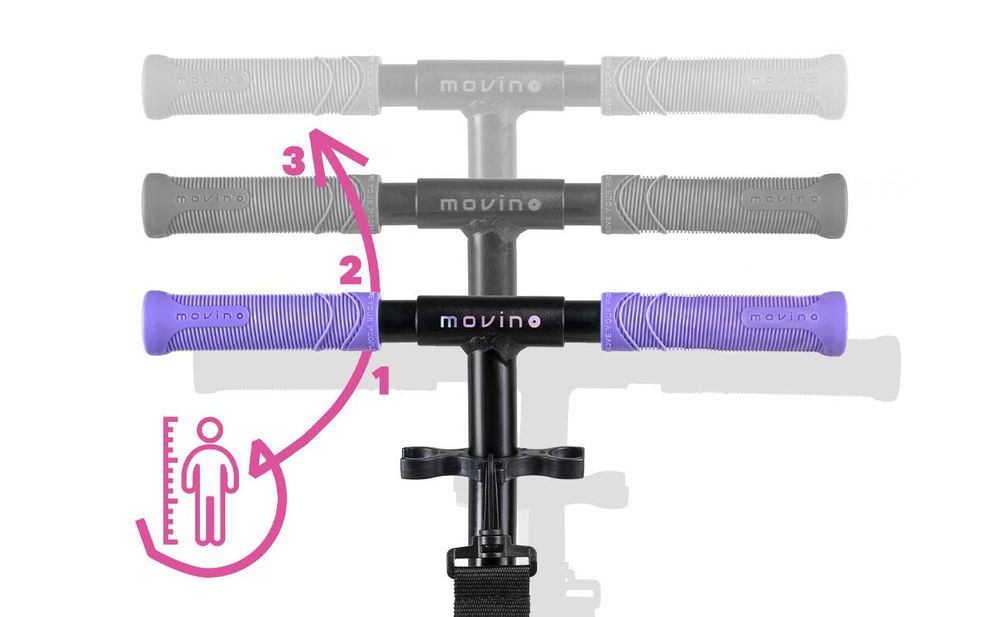 MOVINO INFINITY Scooter, Roller, 3,5 kg, 200-mm-Räder, 5–14 Jahre (Regenbogen)