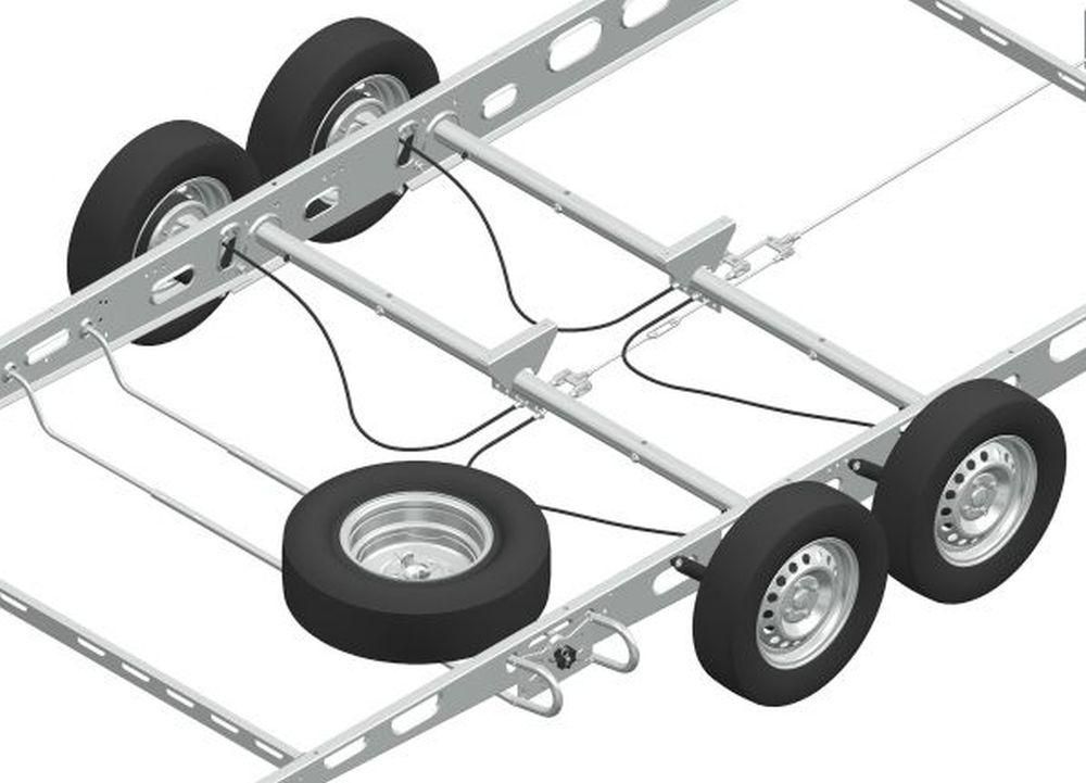 KNOTT Reserveradhalterung für Wohnwagen 1475-1850mm Ersatzradhalter
