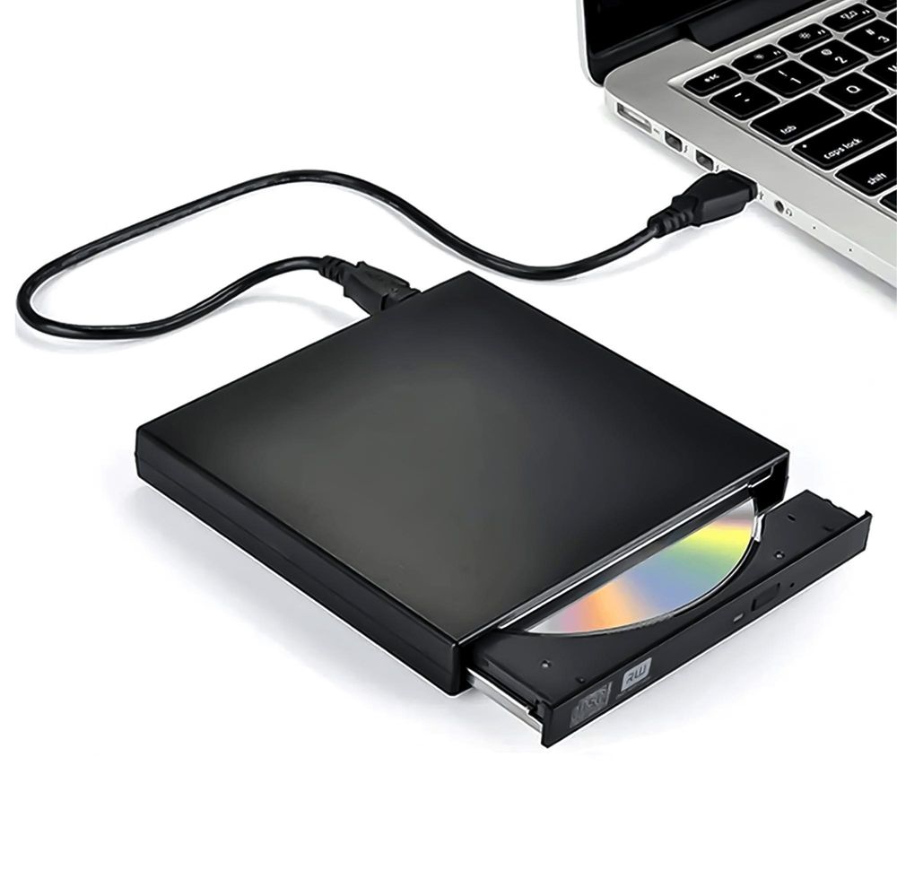 Cd-R/Dvd-Rom/Rw Schlankes Laufwerk Externer Usb-Rekorder Tragbar Für Laptop