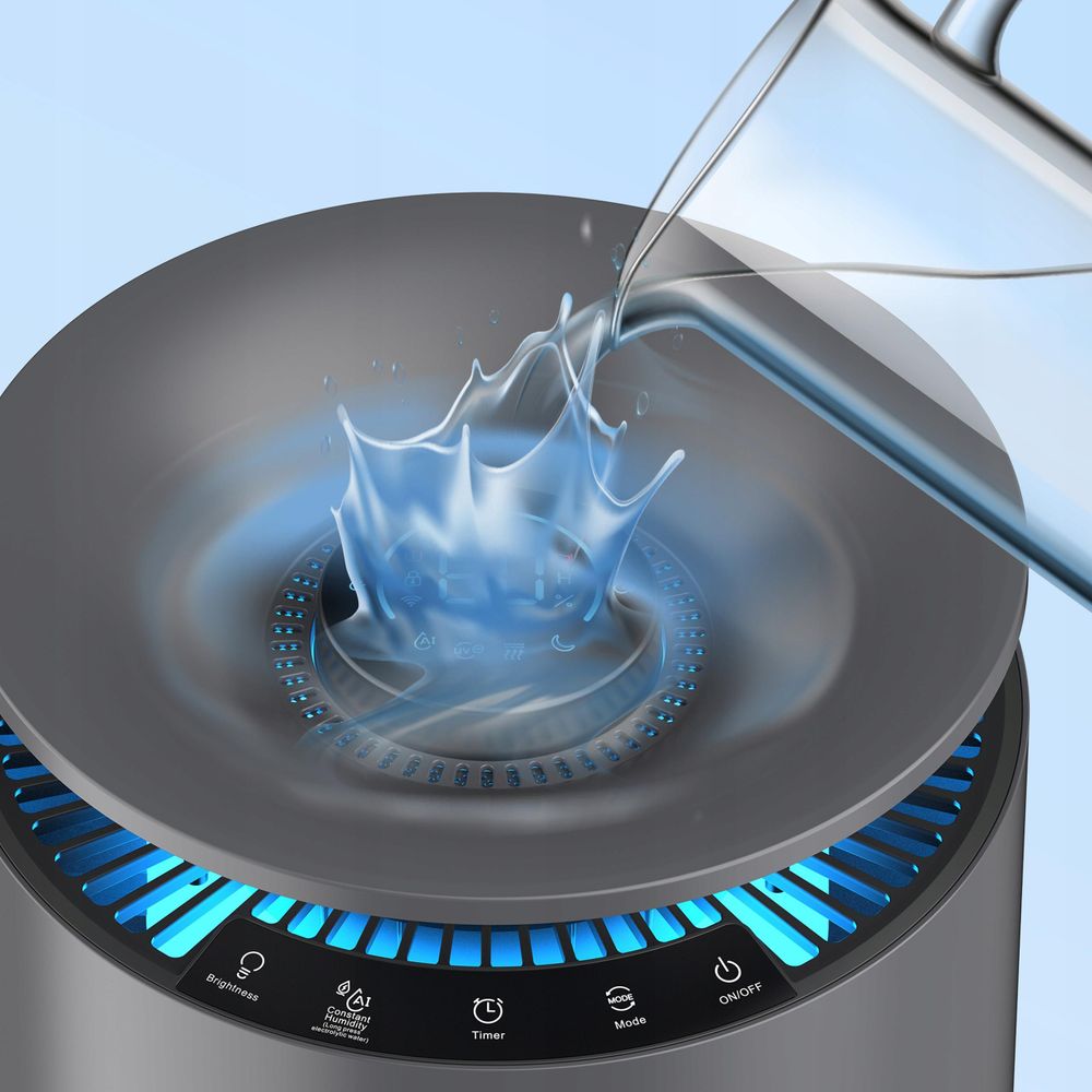 Oben befüllbarer Wassertank mit UV-C und Filter