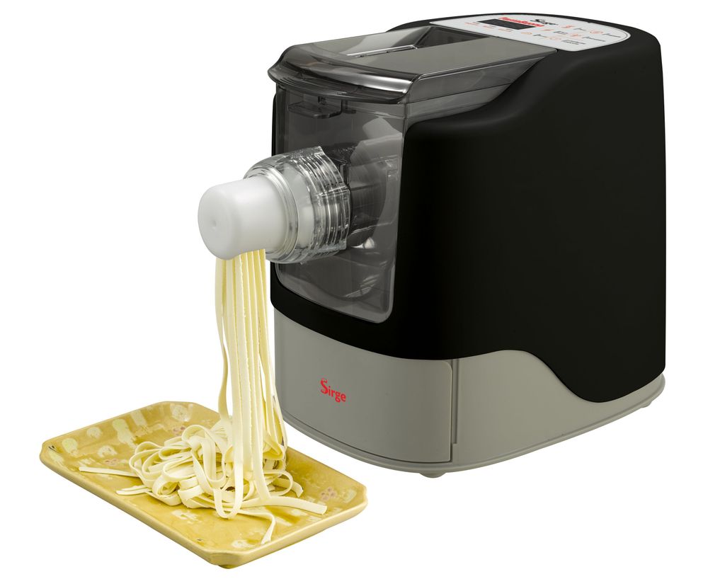 Frische Nudelmaschine bis 720g Pasta, 13 Matrizen, 260 Watt, Schwarz