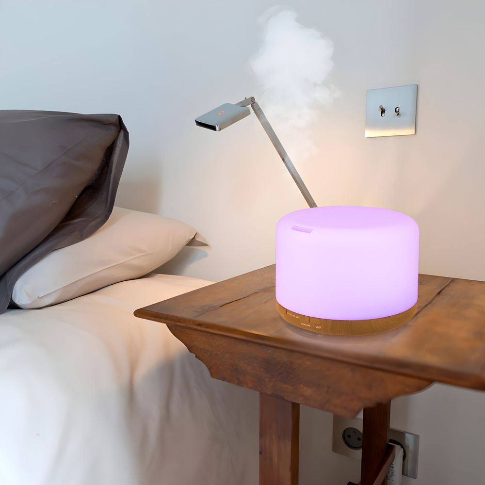 Aroma Diffuser 0.3 l Ultraschall Luftbefeuchter RGB Raumbefeuchter Elektrisch Duftlampe Öle Diffusor mit 7 wechselnden Farben Retoo