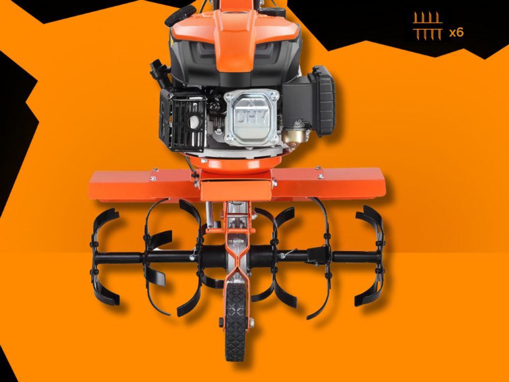 FUXTEC Ackerfräse FX-AF1139-SET - 36-66cm Breite | 4-Takt | 139ccm | 33,6kg | 1,2L | 2,2kw | Easy-Starter