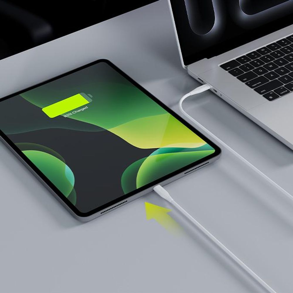 Allity USB-C Lightning Kabel 2m 27W leistungsstarke Datenübertragung schnelles Laden weiß