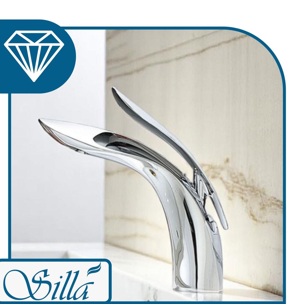 Silla, Chrom, Wasserhahn Bad, Wasserhahn, Badarmatur, Waschtischarmatur