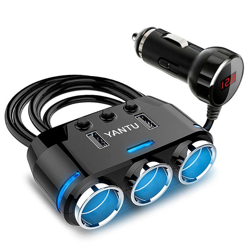 Schnelles Laden mit 3,1A Fast Charge und LCD-Anzeige