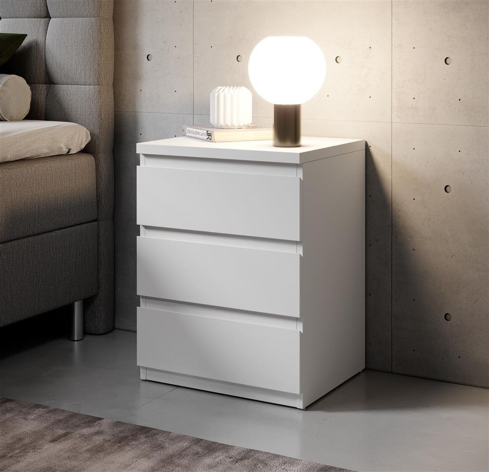 Nachtkommode – moderner Nachtschrank mit Vollauszug-Schubladen