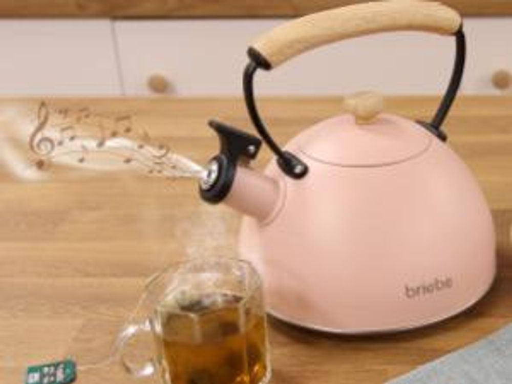 Briebe 00447, 2,3 l, Pink, Schwarz, Holz, Edelstahl, Edelstahl, Holz, Manuell