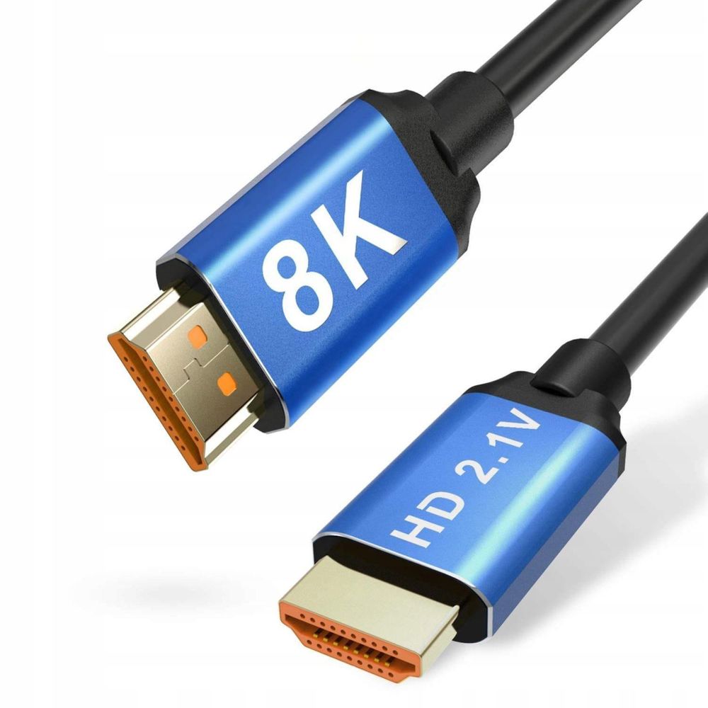 Kabel HDMI 2.1 - Kabel - 8K 4K - 144 Hz 60 Hz - HDR - 2 m - do konsol, telewizorów i komputerów PC