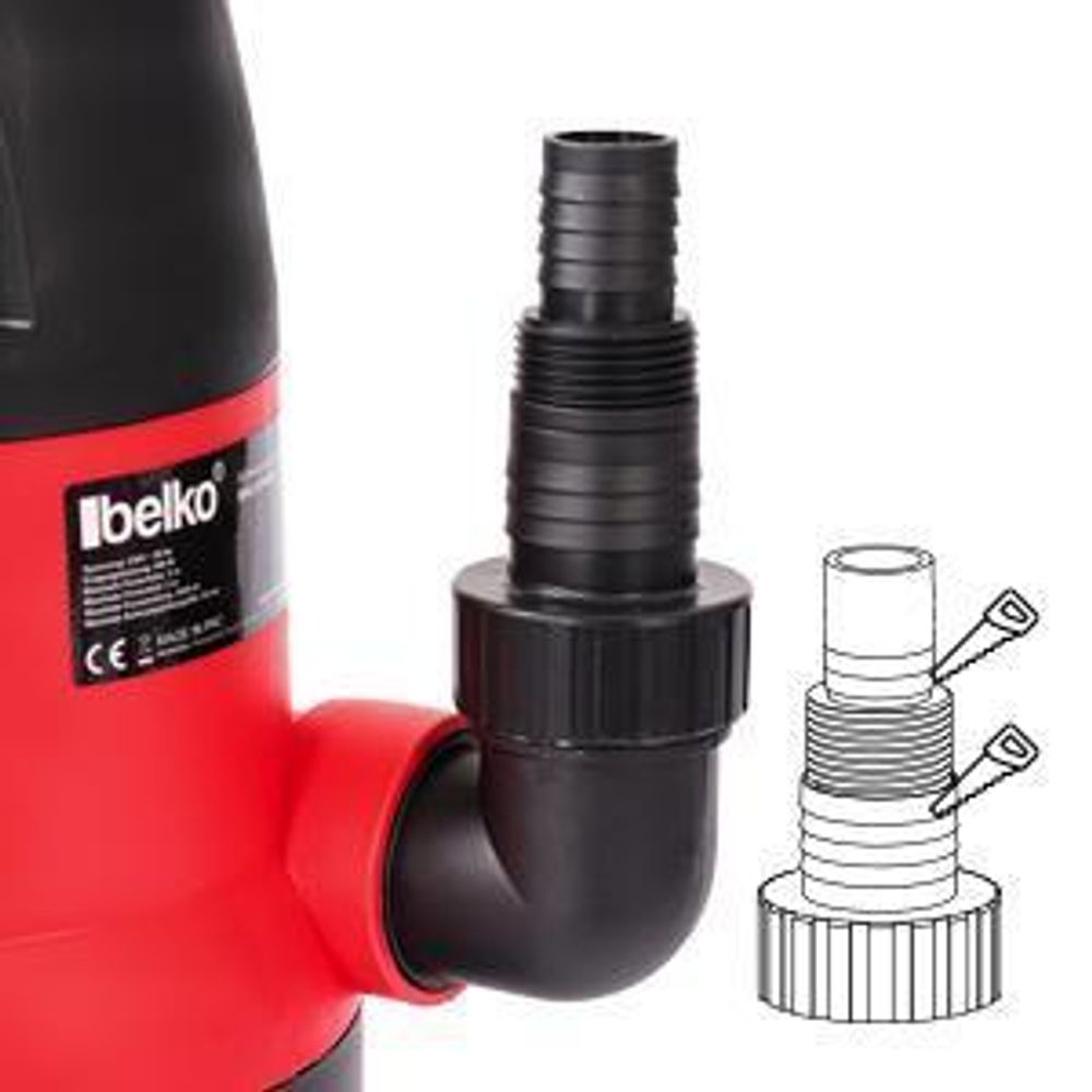 Belko® Schmutzwasserpumpe 850W 15000 l/h Tauchpumpe Pumpe Garten mit Schwimmer Brunnenpumpe