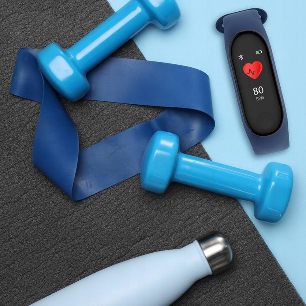 Forever SB-50 Fitband - Verbundenes Fitnessarmband Aktivitäts- & Herzfrequenz-Tracker Diskret und leicht, lange Akkulaufzeit Marineblau