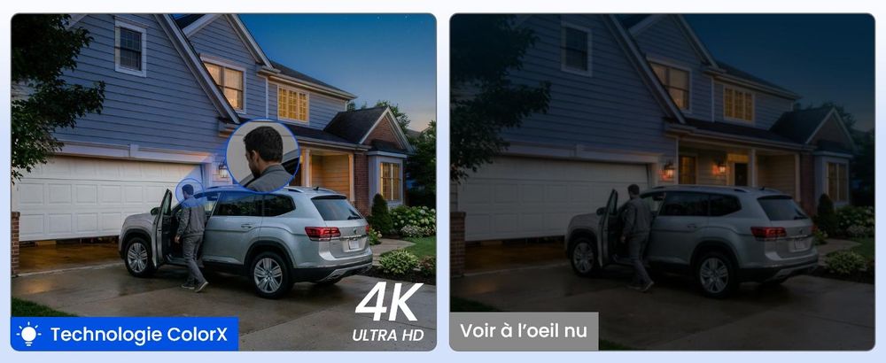 Reolink Altas PT Ultra + panneau solaire, caméra de surveillance 4K 8 MP avec Wi-Fi 6 et batterie intégrée, suivi automatique PT à 360°, notification ColorX, pré-enregistrement de 10 secondes, détection par IA