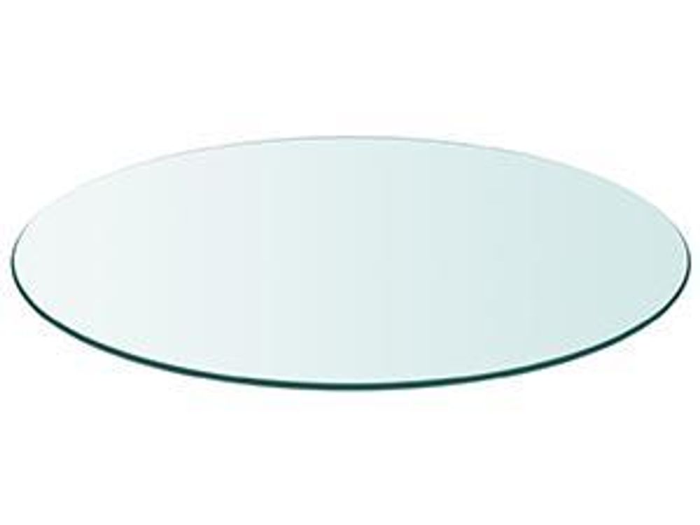 vidaXL Tischplatte aus gehärtetem Glas rund 500 mm