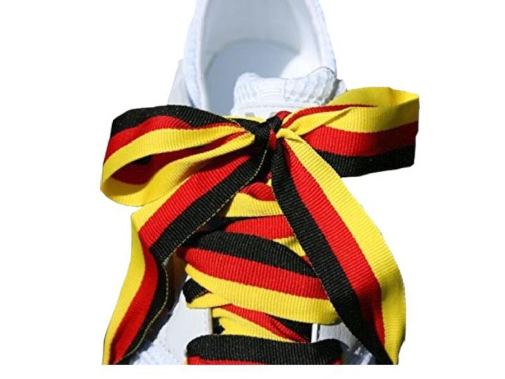 Schnürsenkel "FAN" Deutschland Fanartikel schwarz-​rot-gold