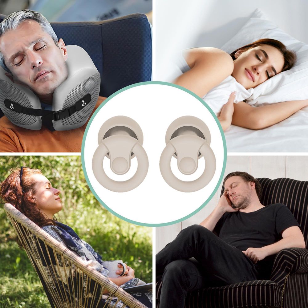 Zatyczki do uszu stopery do spania Medi Sleep rozmiar XS / S / M / L beżowe
