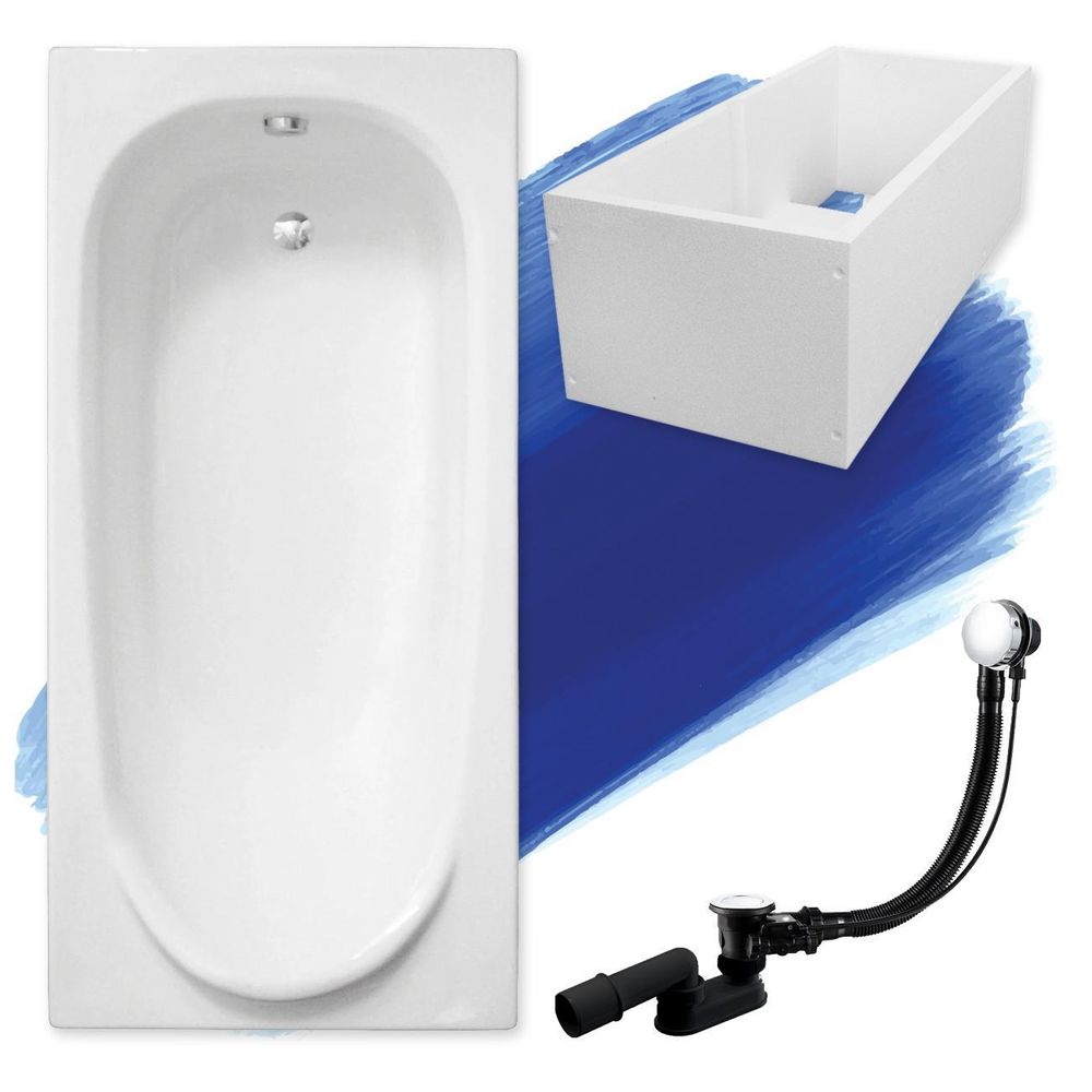 Weiß Eckbadewanne mit modernem, dargestellt mit einem schwarzen Ablauf
