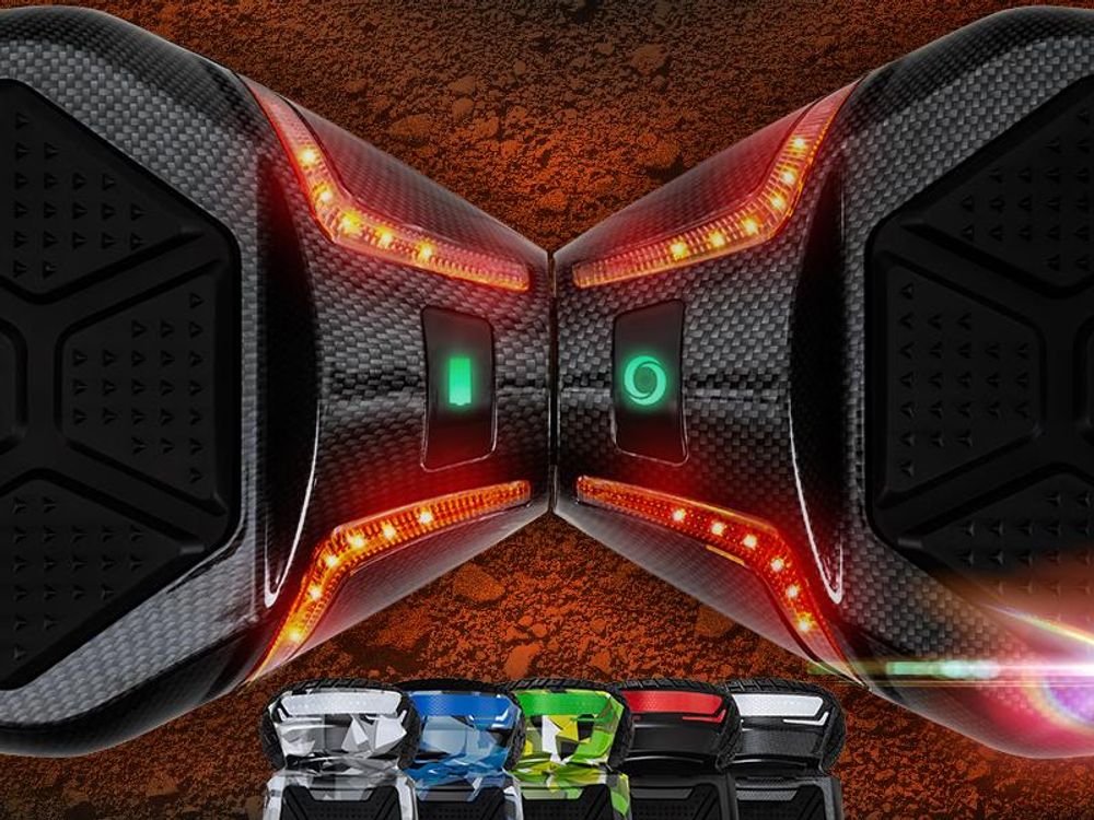 ROBWAY X2 Hoverboard | 700 Watt - 8,5 Zoll - 15 km/h - App - Bluetooth - LEDs - Für Erwachsene & Kinder - Self-Balance - Bis 120 Kg (Metro Camo)