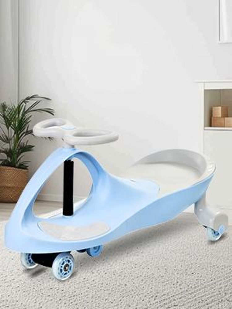 TwistCar Pastellblau – Kinderfahrzeug mit leuchtenden Rädern, Indoor & Outdoor
