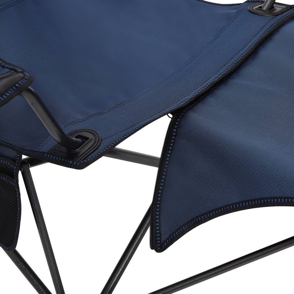 WOLTU 2er Set Campingstuhl, Klappstuhl, Liegestuhl, für Outdoor, Blau